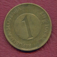 F2772 / - 1 Tolar - 1993 -  Slovenia Slowenien Slovenie - Coins Munzen Monnaies Monete - Slovénie
