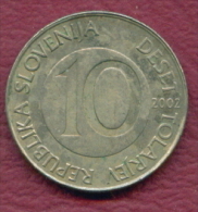 F2776 / - 10 Tolarjev - 2002 -  Slovenia Slowenien Slovenie - Coins Munzen Monnaies Monete - Slovenië