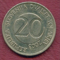 F2777 / - 20 Tolarjev - 2003 -  Slovenia Slowenien Slovenie - Coins Munzen Monnaies Monete - Slowenien