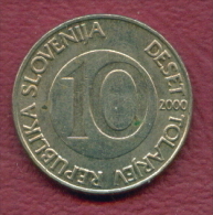 F2775 / - 10 Tolarjev - 2000 -  Slovenia Slowenien Slovenie - Coins Munzen Monnaies Monete - Slovenia
