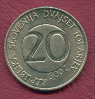 F2778 / - 20 Tolarjev - 2005 -  Slovenia Slowenien Slovenie - Coins Munzen Monnaies Monete - Slovenia