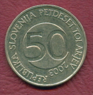 F2779 / - 50 Tolarjev - 2003 -  Slovenia Slowenien Slovenie - Coins Munzen Monnaies Monete - Slowenien