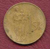 F2780 / - 1 Koruna - 1993 -  Slovakia Slovaquie Slowakei  - Coins Munzen Monnaies Monete - Slowakije