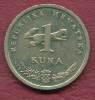 F2853 / - 1 Kuna -  1995 - Croatia Croatie Kroatien  - Coins Munzen Monnaies Monete - Kroatië