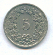F2862 / - 5 Rappen -  1953 - Switzerland Suisse Schweiz Zwitserland - Coins Munzen Monnaies Monete - Swasiland