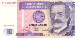 PEROU   10 Intis   Daté Du 26-06-1987    Pick 129       ***** BILLET  NEUF ***** - Perú