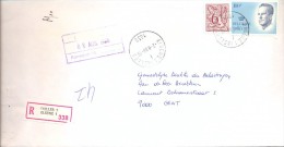 Omslag Enveloppe Aangetekend Ixelles - Elsene 1 - 338 - Enveloppes