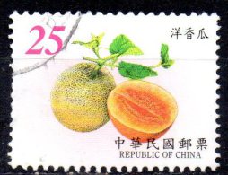 TAIWAN 2001 Fruits - $25 - Melons  FU - Usati