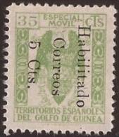 GUI259B-L4172.Guinee .GUINEA  ESPAÑOLA..Escudo De España.Sellos Fiscales.1939/41.(Ed  259B**).sin Charnel.RARO.MAGNIFICO - Guinea Española