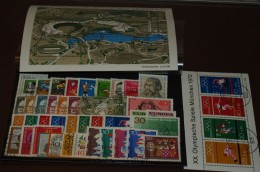 Bund Jahrgang Year Set  1972   Mit  Blockeinzelmarken  Gebraucht  Used    #3901 - Collections