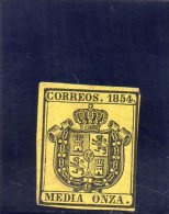 ESPANA 1854 SIN GOMA - Dienstmarken
