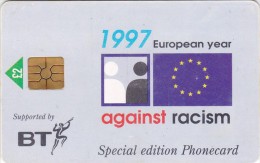 UK, BCC-124, 1997 European Year Against Racism, 2 Scans.   Chip : GEM - BT General