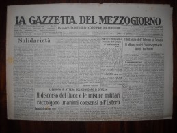 LA GAZZETTA DEL MEZZOGIORNO BARI 26.3.1935 - LECCE MATERA POTENZA ALTAMURA CORATO TERLIZZI MOGLIANO VENETO ANDRIAECC. - Sport