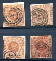 DENMARK Yvert # 4 X 4 VERY NICE! VF - Gebraucht