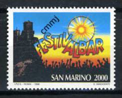 1996 - SAINT-MARIN - SAN MARINO - Sass. 1517 - Festivalbar - MNH - New Mint - - Ongebruikt