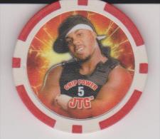 WWE 2008 Wrestling Game Collectible Red Chip By Topps Europe JTG - Uniformes Recordatorios & Misc