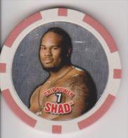 WWE 2008 Wrestling Game Collectible Red Chip By Topps Europe SHAD - Uniformes Recordatorios & Misc