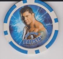 WWE 2008 Wrestling Game Collectible Blue Chip By Topps Europe BATISTA - Uniformes Recordatorios & Misc