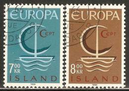 Iceland 1966 Mi# 404-405 Used - Europa / CEPT - Gebruikt