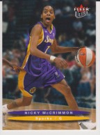 WNBA 2003 Fleer Card NICKY McCRIMMON Women Basketball LOS ANGELES SPARKS - Tarjetas