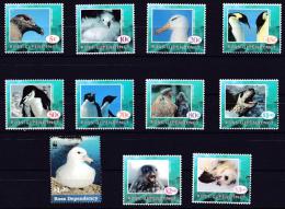 Ross Dependency 1994 Birds Set Of 11 MNH - Unused Stamps