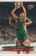 WNBA 2003 Fleer Card ADIA BARNES Women Basketball SEATTLE STORM - Tarjetas