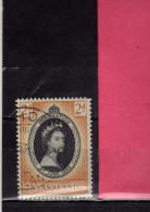 NYASALAND PROTECTORATED NYASSALAND 1953 CORONATION QUEEN ELIZABETH II INCORONAZIONE REGINA ELISABETTA USED - Nyasaland (1907-1953)