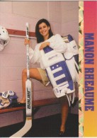 1993 Ballstreet Magazine Promo Gold Hockey Card MANON RHEAUME CANADA Women ICE HOCKEY - Trading-Karten