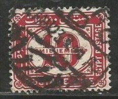 EGYPT STAMPS 1921 - 1922 POSTAGE DUE 10 MILLS TYPOGRAPHED BY HARRISON & SONS LONDON - (O) - 1915-1921 Brits Protectoraat