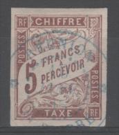 Colonie Française  N° 17   Avec Oblitération Cachet à Date Bleu  TB - Postage Due