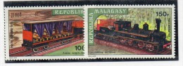 Serie Nº A-127/8 Madagascar - Trains