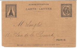 RARE . CARTE LETTRE PUBLICITAIRE DE L'ADMINISTRATION - Private Stationery