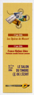 Marque-pages--2006--Salon Du Timbre & De L'écrit--Opéras Mozart--France-Nations-Unies - Marque-Pages