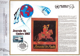 Feuillet Tirage Limité CEF 355 231 2089 Journée Du Timbre Bureau De Postes Année Mondiale Des Télécommunications - 1981-1990