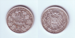 Germany 1/2 Mark 1907 G - 1/2 Mark