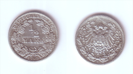 Germany 1/2 Mark 1908 E - 1/2 Mark