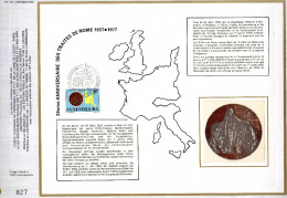 Feuillet Tirage Limité CEF 28 Anniversaire Des Traités De Rome - Maximumkaarten