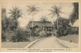 Plymouth Montserrat BWI Cocoa Nut Hill Hotel And Grouds Proprietor Mr Dudley Johnson Edit Browne - Other & Unclassified