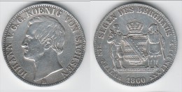 **** SACHSEN - SAXONY - ALLEMAGNE - GERMANY - THALER 1860 B JOHANN - SILVER - ARGENT **** EN ACHAT IMMEDIAT !!! - Taler & Doppeltaler