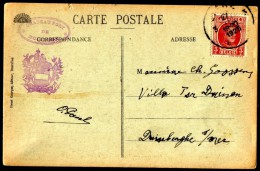 COB N° 192 Seul Sur CP - Oblitération: "LIEGE - 27- IX -1925". - Cartas & Documentos