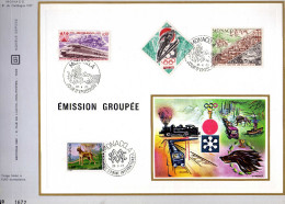 Feuillet Tirage Limité CEF 41 émission Groupée Train Ski Chien Nature Animaux - Cartas & Documentos