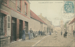 89 VILLEBLEVIN / Grande Rue / CARTE COULEUR - Villeblevin