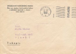 I0457 - Czechoslovakia (1969) Praha 07 (3): "VYPLACENO" (postage Paid) - Cartas & Documentos
