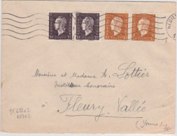 DULAC - 1946 - ENVELOPPE De NEUILLY Pour FLEURY - 1944-45 Marianne De Dulac