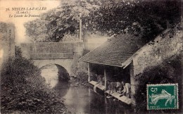 NESLES-LA-VALLÉE : LE LAVOIR DE PONTENET - ANNÉE / YEAR ~ 1910 - T.C.V. (p-795) - Nesles-la-Vallée