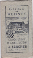 Plaquette  Guide Itinéraire De Rennes Et De Ses Environs 1940 Photos Couleurs - Bretagne