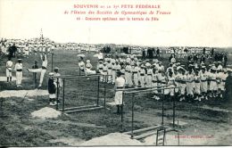 N°37851 -cpa Caen -fête Fédérale 1911 Sté De Gymnastique-concours Spéciaux- - Gymnastiek