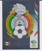 PANINI FIFA World Cup Germany 2006 Football SILVER Sticker No 245 MEXICO Federation Emblem - Italian Edition