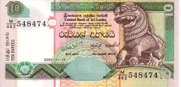 SRI  LANKA   10  Rupees   Daté Du 01-07-2004     Pick 115 C       ***** BILLET  NEUF ***** - Sri Lanka