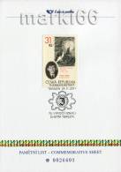 Czech Republic - 2011 - 70 Years Of Ghetto Terezin - Commemorative Sheet With Special Postmark And Stamp Of 2005 - Storia Postale
